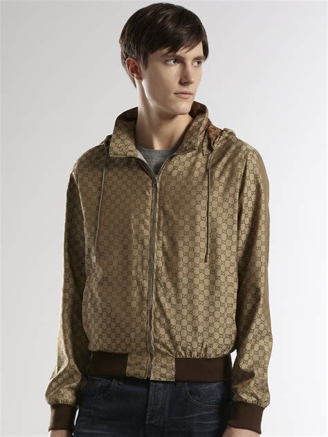 gucci gg print k way jacket|Gucci Bomber Jackets for Men .